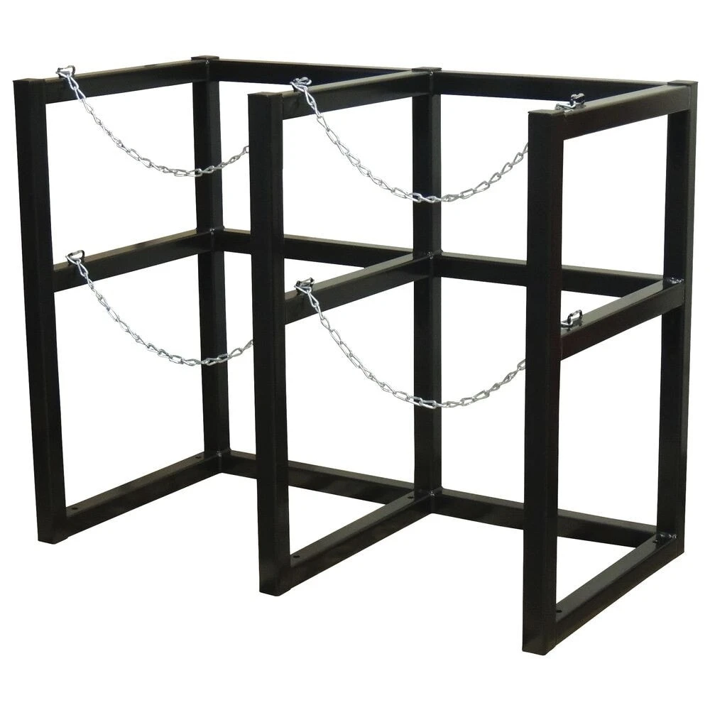 JUSTRITE 35188 Gas Cylinder Barricade Rack, 2 Cylinder Capacity, 22 Inch max. Dia. | CD8DEN