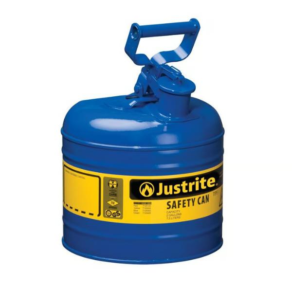 Sikkerhedsdåse, flammesikring, type I, 2 gallon, 13-3/4 tommer højde, blå