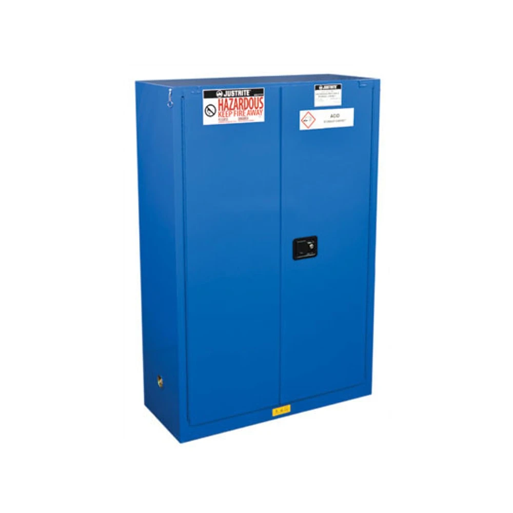 JUSTRITE 864528 Hazardous Material Cabinet, Self Close, 2 Shelves, 45 Gallon, 1651 x 1092 x 457mm Size | CD8CLT JCB8645281, 8645281