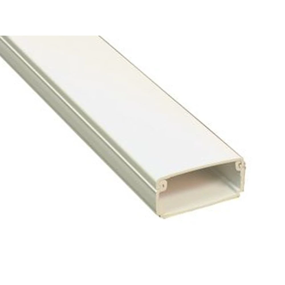 Wall Cord Cover Cable Raceway, 1.25 Inch W x 0.43 Inch H, 60 Inch Long
