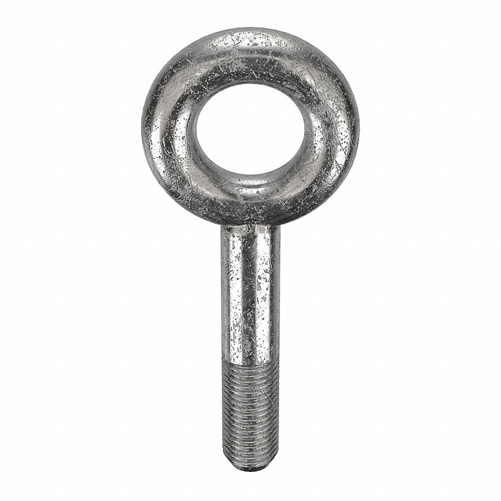 Eye Bolt, Without Shoulder, Stainless Steel, 1-1/4-7 Thread Size, 6 Inch Length