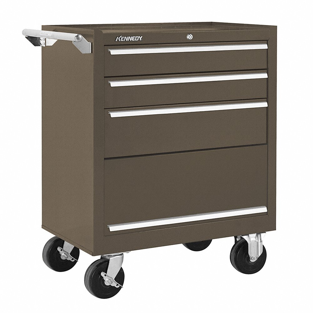 KENNEDY 273XB Rolling Cabinet 27 x 18 x 35 Inch Brown | CD4VBH 5CFF2
