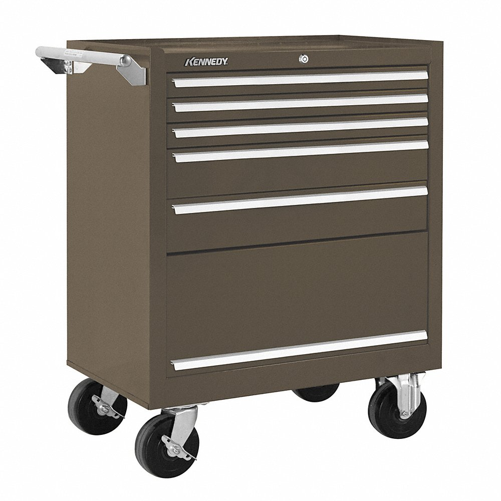 KENNEDY 275XB Rolling Cabinet 27 x 18 x 35 Inch Brown | CD4VBJ 5CFF4