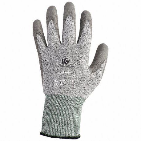 Cut-Resistant Gloves, L, Ansi Cut Level A3, Palm, Dipped, Polyurethane, 1 Pr