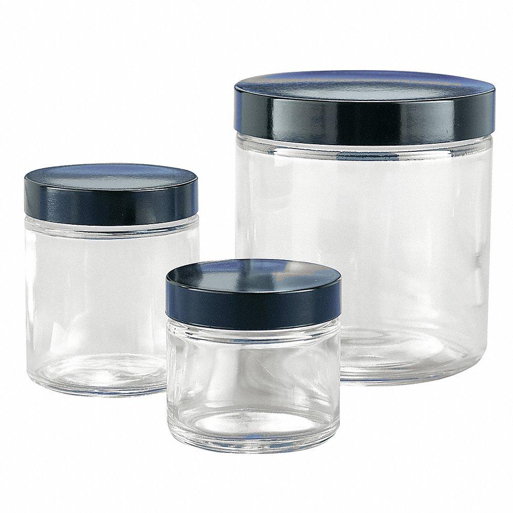 Jar, 2 oz Capacity, With Closure, PTFE, 24Pk