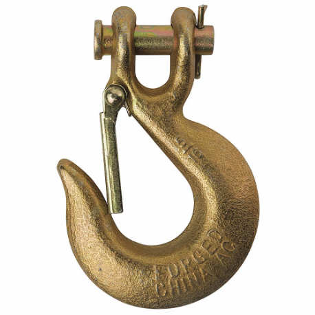 KINEDYNE 101-16375GRA Slip Hook, Alloy Steel, 70 Grade, Clevis, 3/8 Inch Trade Size, 6 | CR6QWX 48PX58