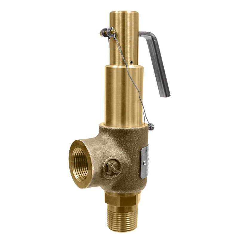 Safety Relief valve, 1/2 x 1 Inch Size, Steam with Lever, Silicon Disc