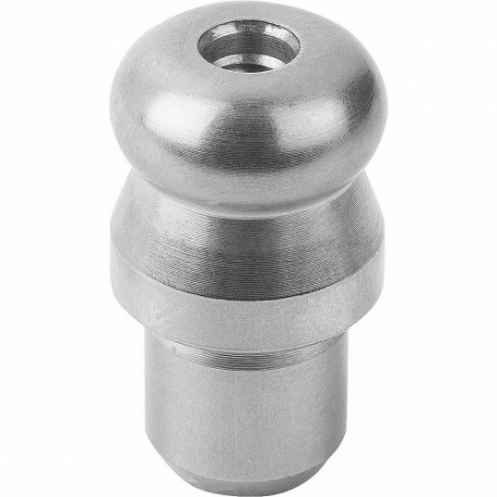 Locating Pin w/Ball End, Ball End, Stainless Steel, 10 mm Shank Outside Dia