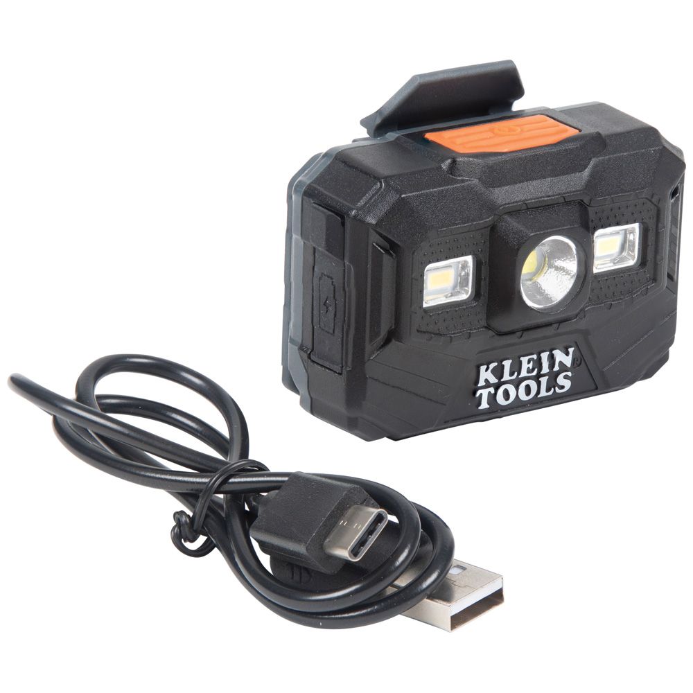 Rechargeable Headlamp and Worklight, 300 Max. Lumens, LED Bulb, ABS