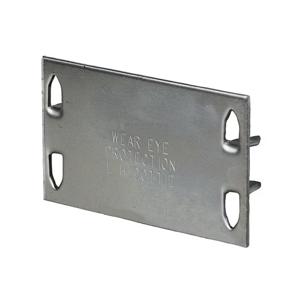 1-1/2 Feet Feet x 2-3/4 Feet Feet 16 Gauge Safety Plate 500 pc Pail, 500PK