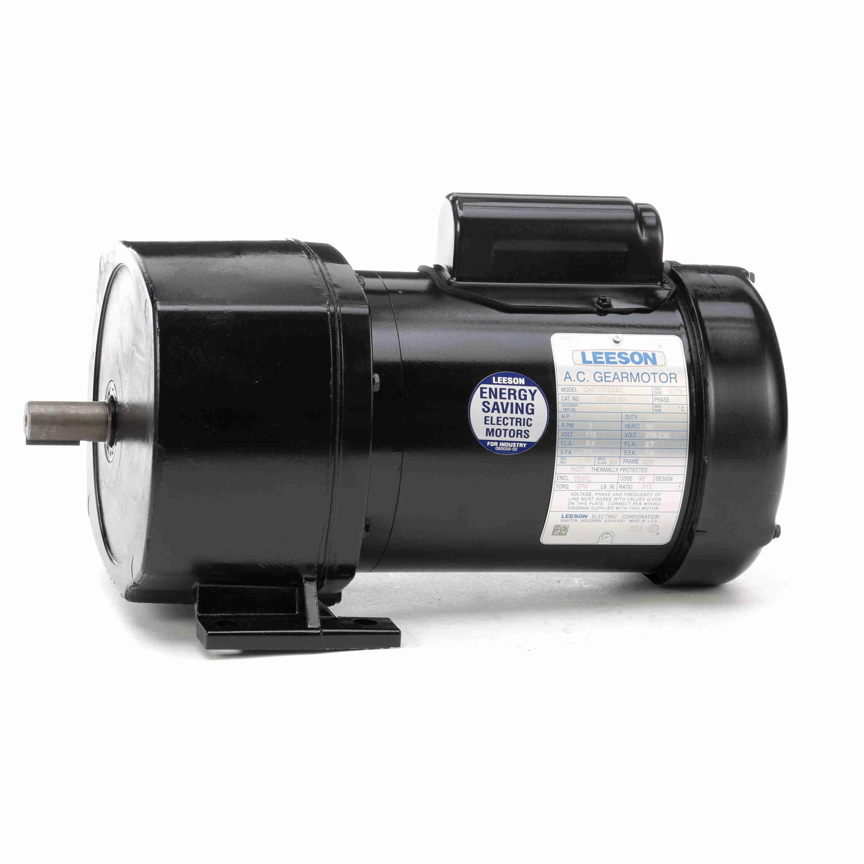LEESON 107000.00 C4C17FZ24 Single Phase Motor | AJ2PUD C4C17FZ24
