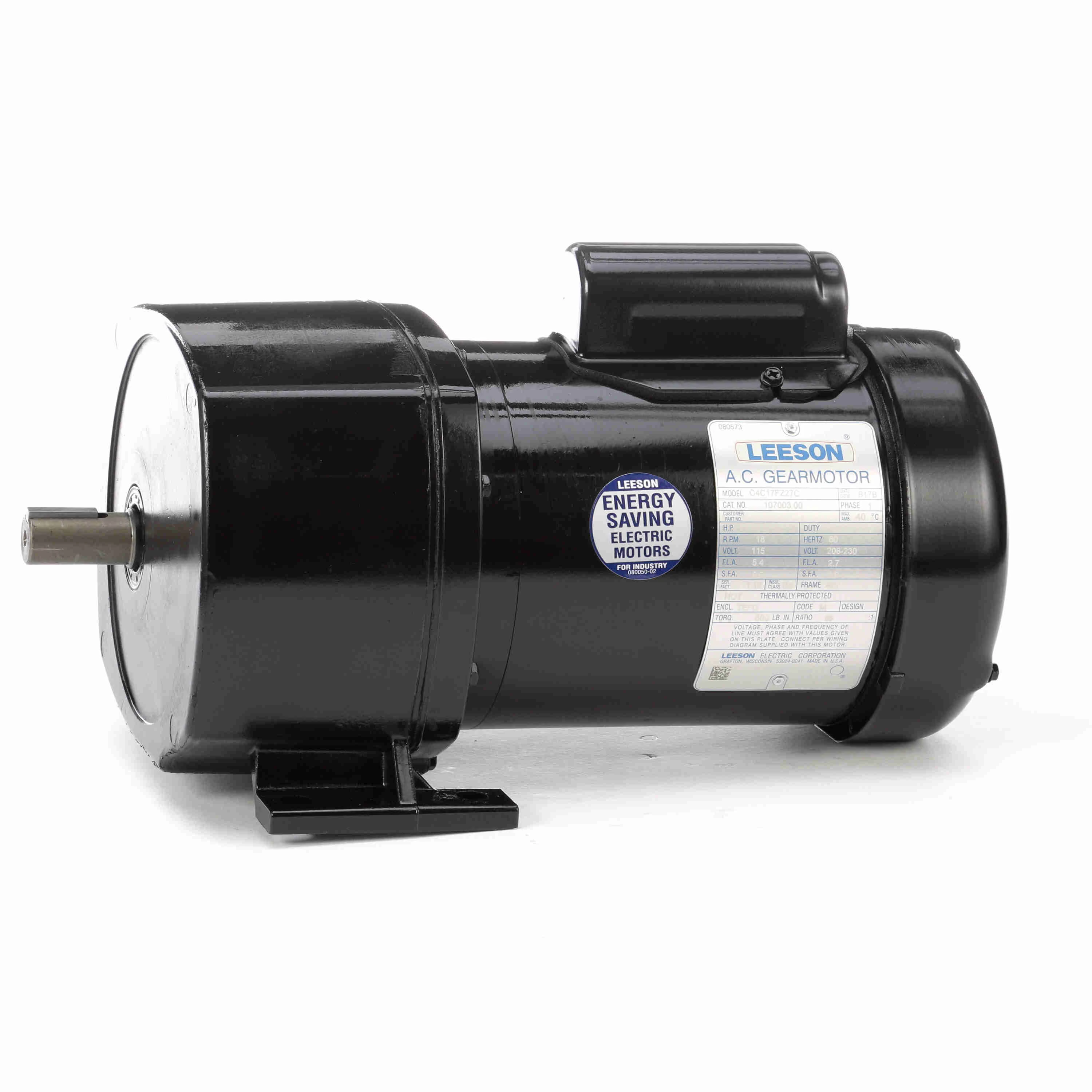 LEESON 107003.00 C4C17FZ27 AC Gearmotor | AJ2PUG C4C17FZ27