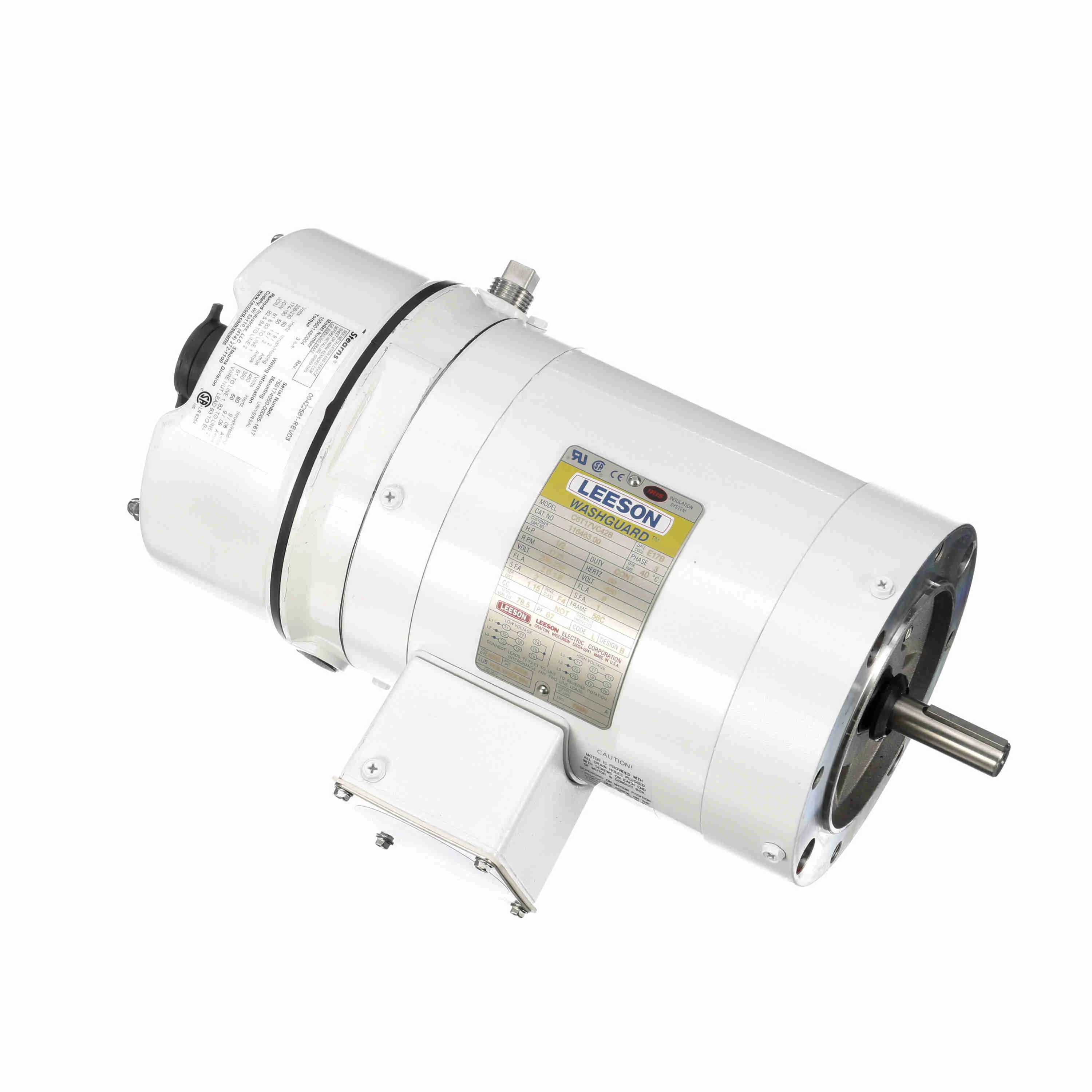 LEESON 116463.00 C6T17VC42B Brake Motor | AJ2QRU 48ZF17 / C6T17VC42B