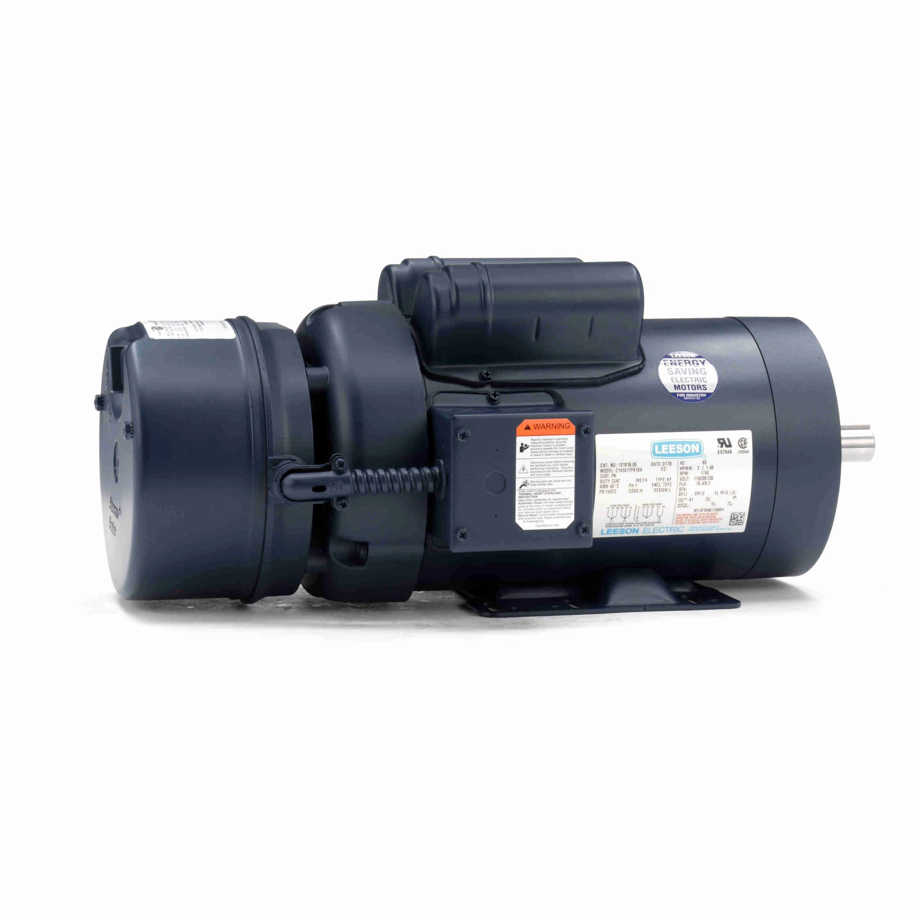 LEESON 121816.00 C145K17FK16A Brake Motor | AJ2RJU C145K17FK16A