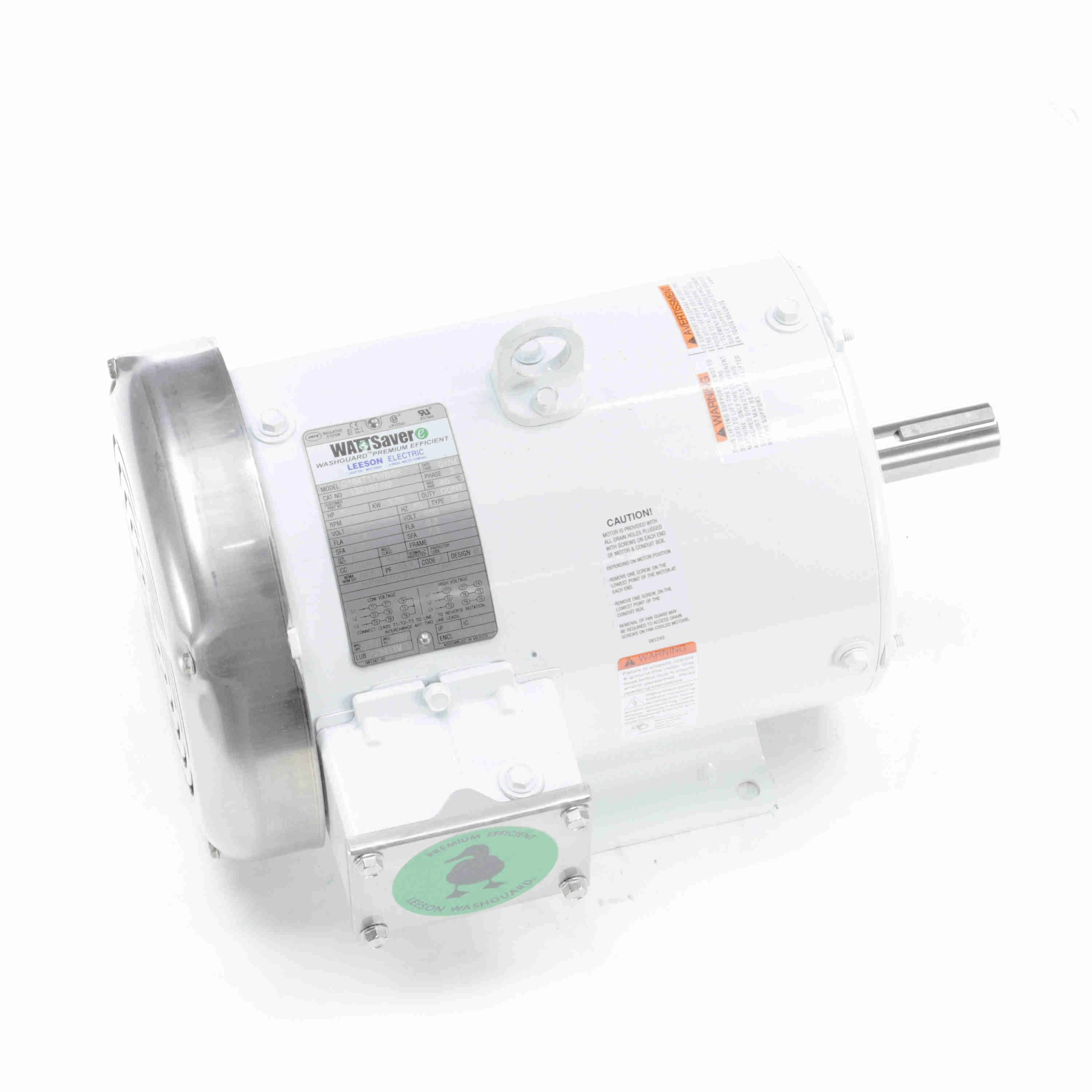 LEESON 132197.00 C184T17WB8A Washdown Motor | AJ2RVP 48ZF87 / C184T17WB8A