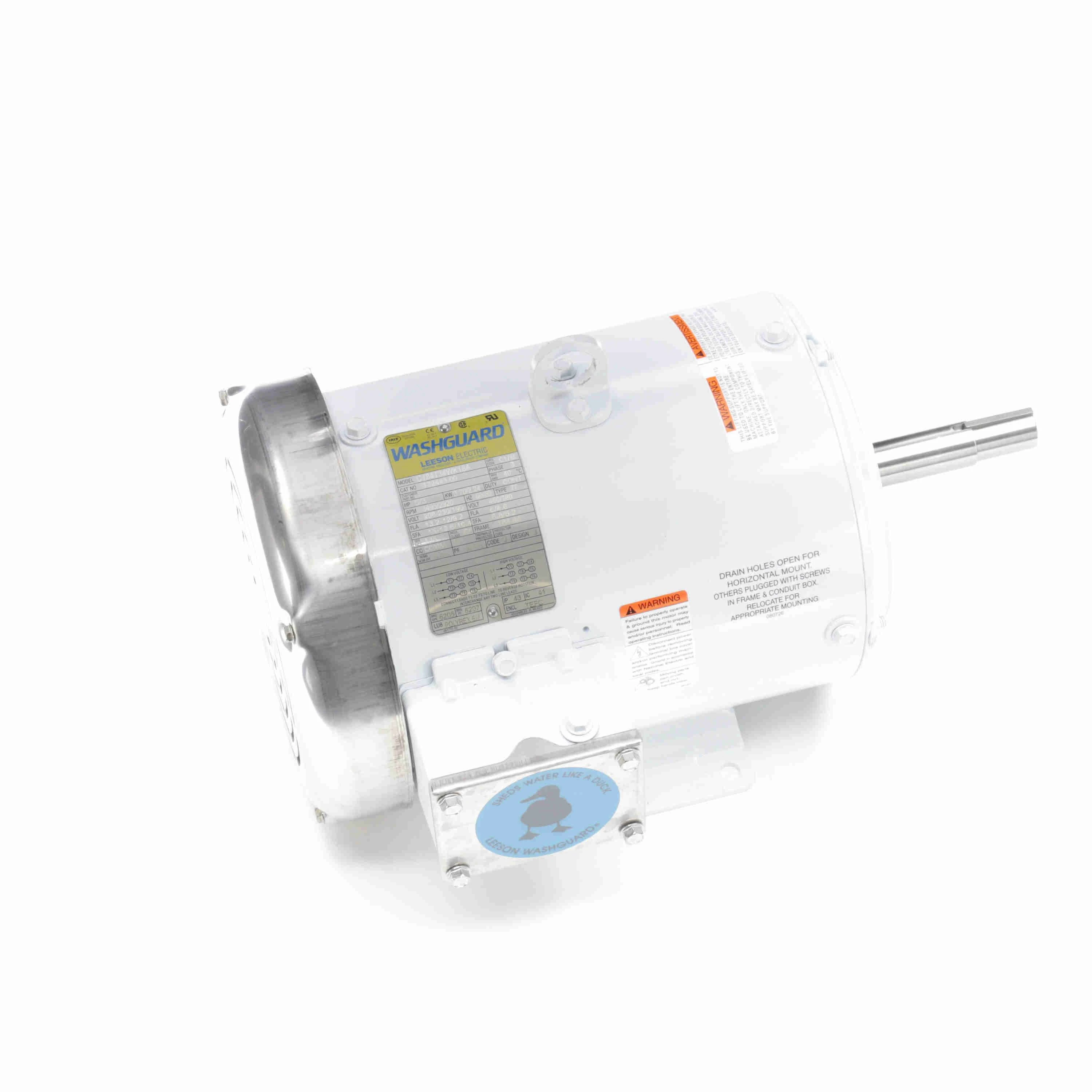 LEESON 132443.00 C184T34WK18A Washdown Motor 50-60 Hertz | AJ2RXE C184T34WK18A