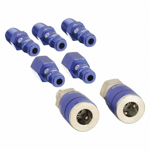Coupler/plug Kit 1/4 Steel/aluminium