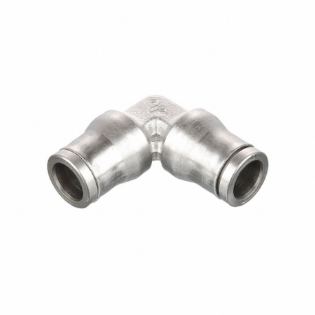 Metric All Metal Push-to-Connect Fitting, Nickel Plated Brass