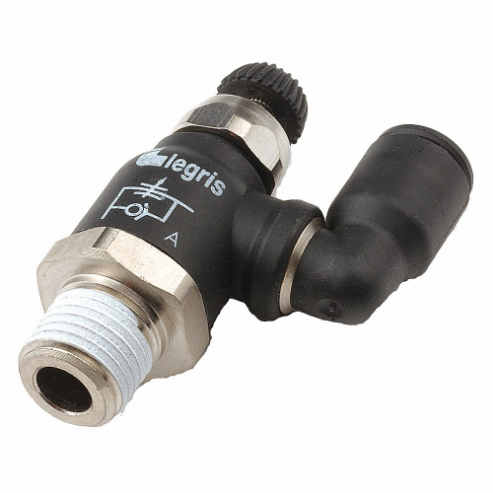 LEGRIS 7045 56 14 Valve, 1/4 Inch Push To Connect, 1/4 Inch NPT, 145 PSI | CR8QZG 1DDX6