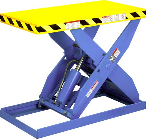 Scissor Lift Table, 48 Inch Wide Base, 3000 Lbs Capacity, 43 Inch Maximum Height
