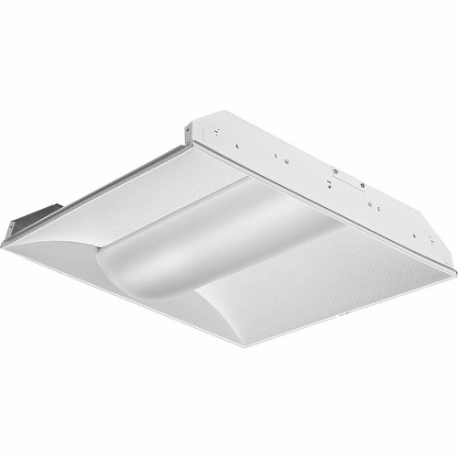 Troffer da incasso, 26.2 W max. Apparecchio Watt, 3500K, 3, 299 Lm, 2 Lampade T8