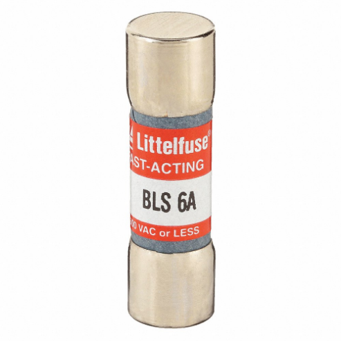 LITTELFUSE BLS006 Fuse, 6A, 250V AC, 1-3/8 Inch Length x 13/32 Inch Dia. | CY3DZV