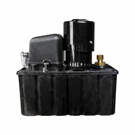 응축수 제거 펌프, 플레넘 정격/표준, 1갤런 탱크, 1/3Hp, 115VAC, 60Ft