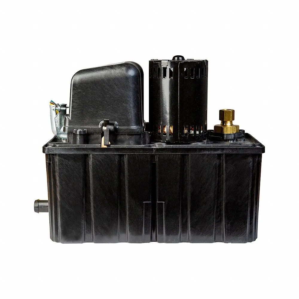 Pompa per rimozione condensa, nominale Plenum/Std, serbatoio da 1 gallone, 1/8 HP, 115 V CA, 30 piedi