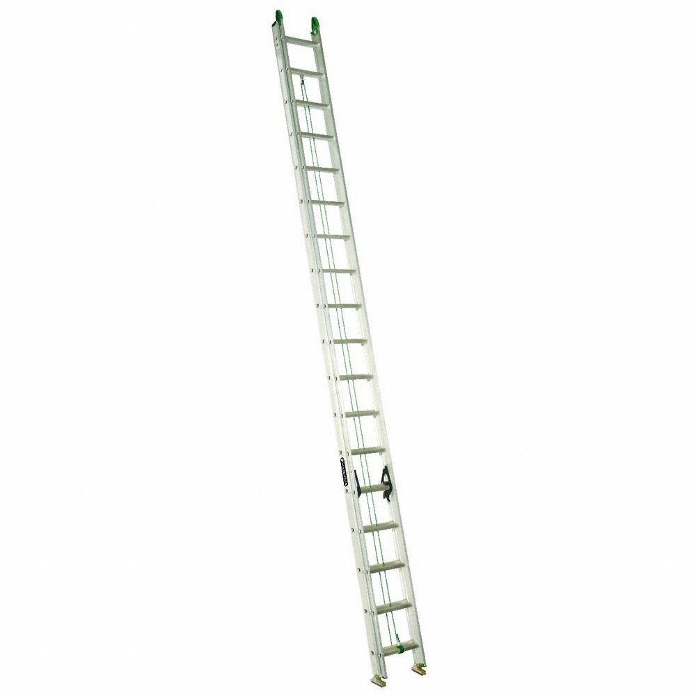 Extension Ladder, 40 ft Ladder Size, Aluminium, 225 lb Load Capacity, 80 lb Weight