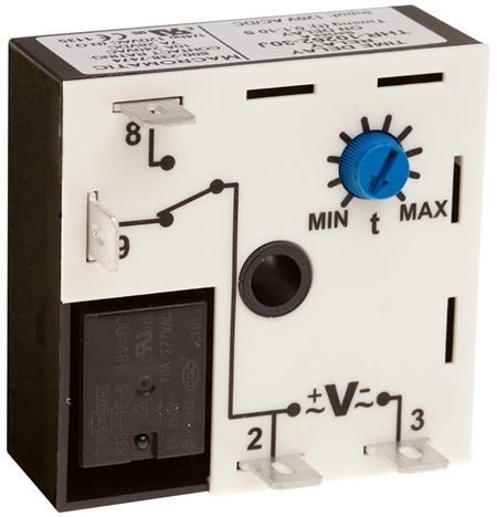 Time Delay Relay, 120V AC/DC, 10A