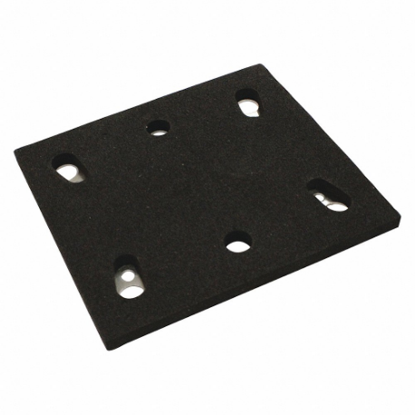 Disc 4 Inch Width, Square, Hook And Loop 6 Vacuum Holes, Rubber