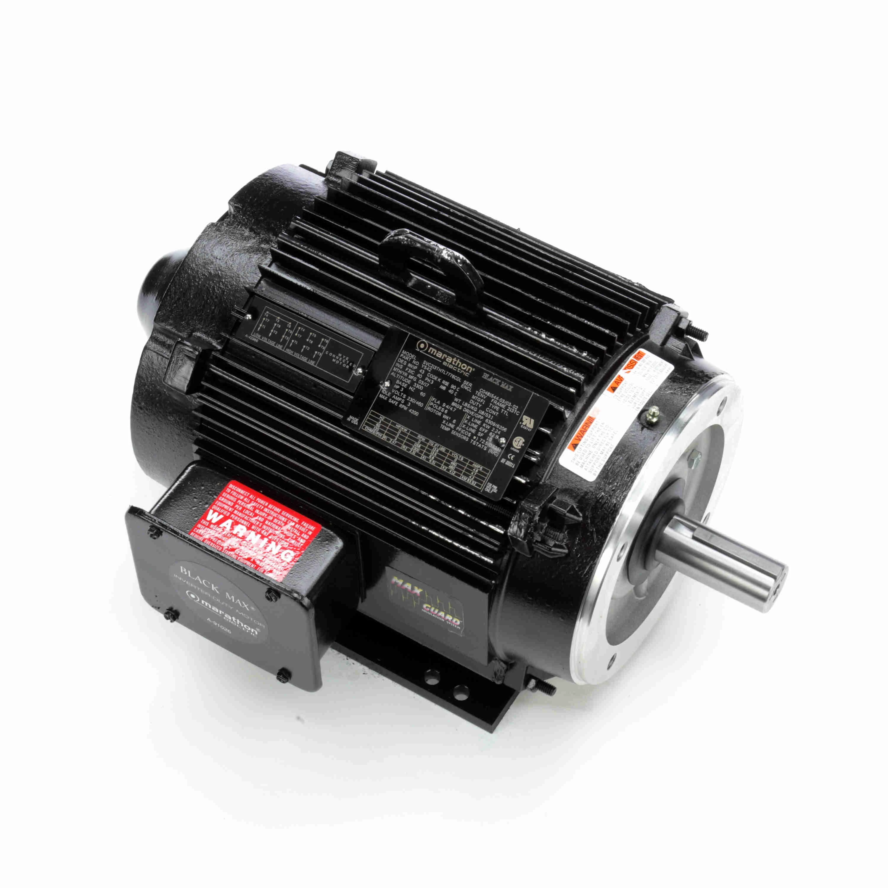 MARATHON MOTORS 213THTL7776 Vector Motor 3 Hp 13.6 Lb-ft 230/460v | AD6NWA 46M717 / Y542