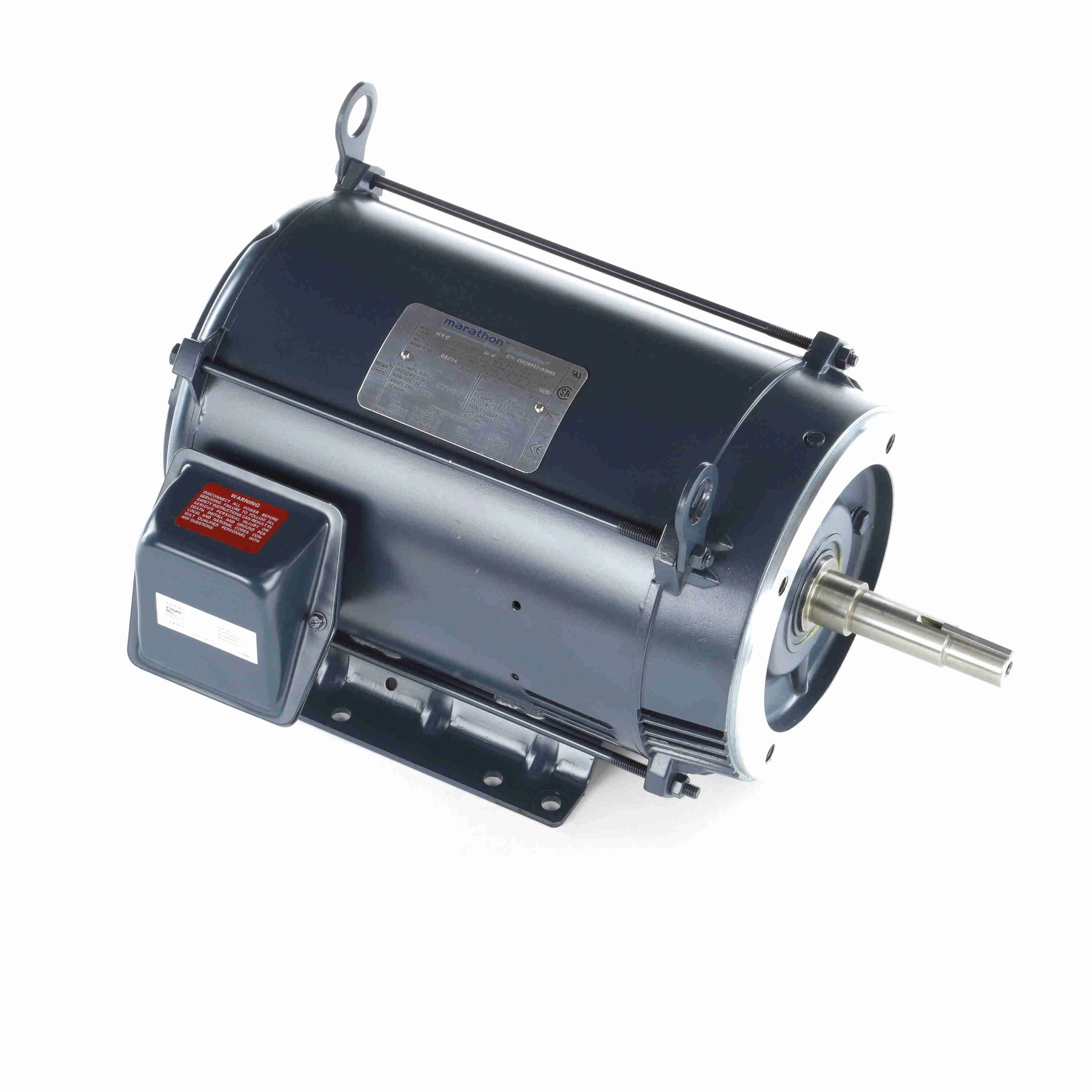 MARATHON MOTORS 213TTDBD6082 Close-Coupled Pump Motor, Open Dripproof, Face/Base Mounting, 3 HP, 230/460VAC, F | CT2FNV 52JA43