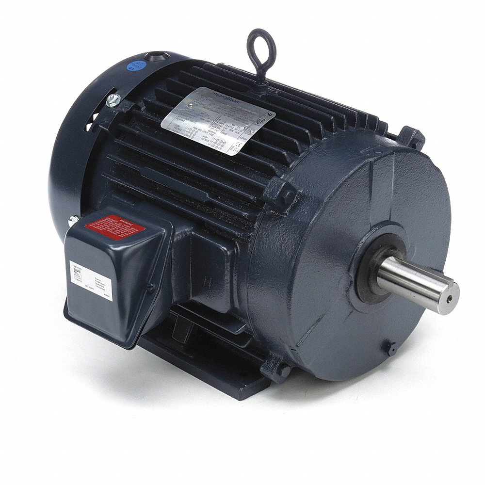 MARATHON MOTORS GT1019A AC Induction Motor, General Purpose, 10Hp, 3-Phase, 208-230/460 VAC, 1800 rpm, TEFC | CV6LFN