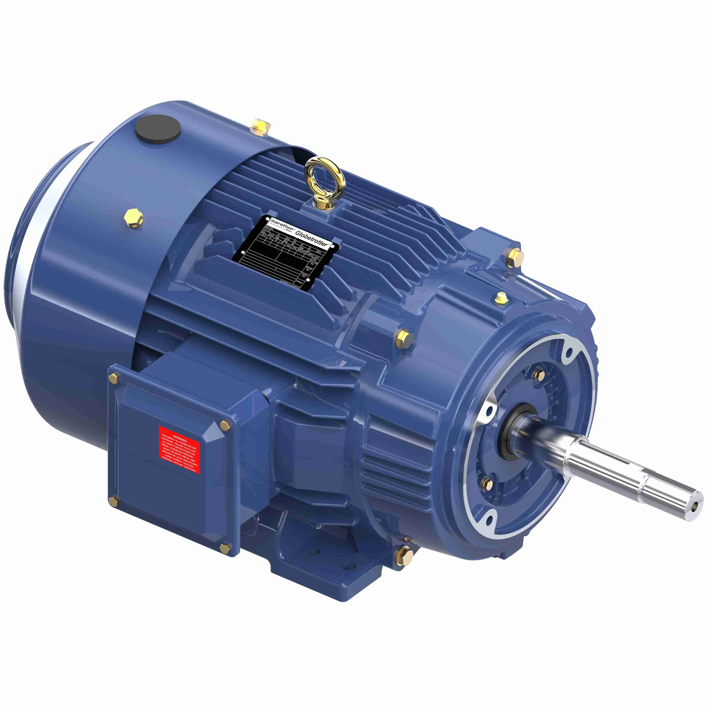 Close Coupled Pump Motor, 20/15 HP, 3 Phase, 60/50 Hz, 230/460 and 190/380V, 1800 RPM