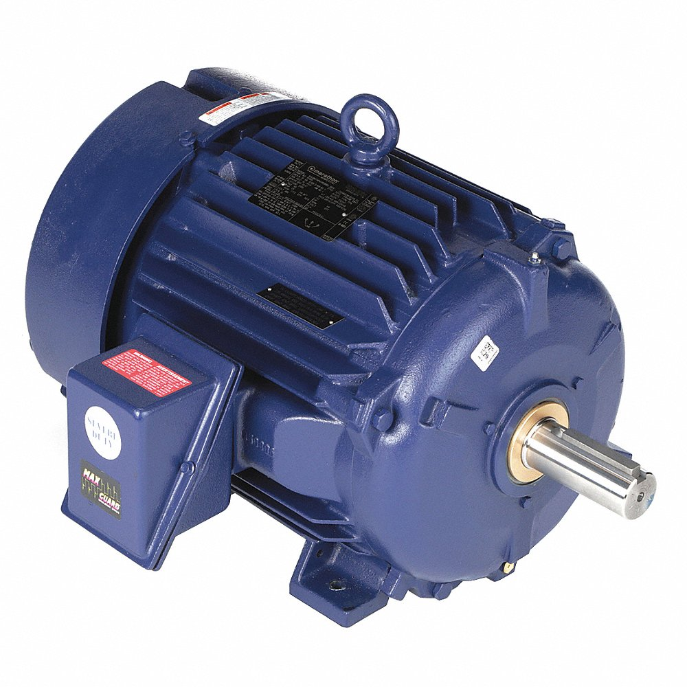 Severe Duty Motor, 25 HP, 1,772 RPM, 460V AC, 284T Frame Size