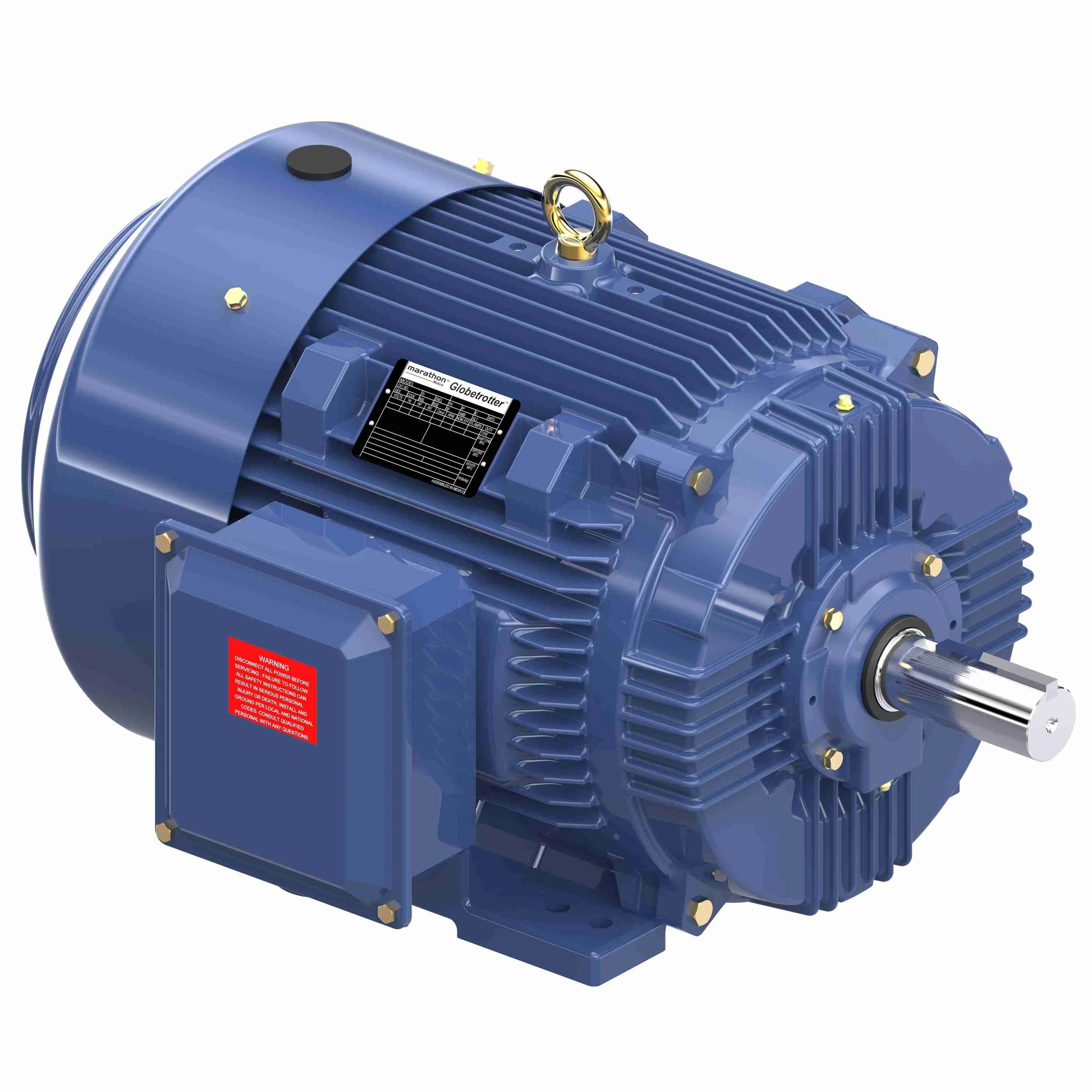 MARATHON MOTORS GT1037A AC Induction Motor, General Purpose, 50Hp, 3-Phase, 230/460 VAC, 1800 rpm, TEFC | CV6LFV