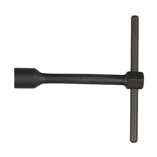 Llave de tubo, SAE, 6 puntos, mango en T, tamaño de 3/8 pulgadas, negro industrial, acero
