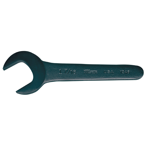 Servicenøgle, SAE, 1 1/8 tomme størrelse, industriel sort, stål