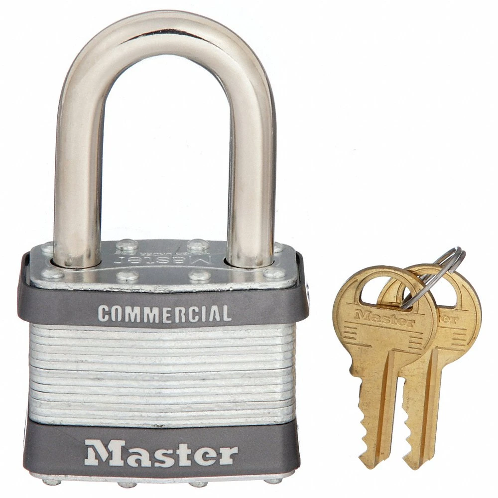 MASTER LOCK 5KALF Laminated Steel Padlock, 51mm Wide, 38mm Tall Shackle, Keyed Alike | CM7UBU