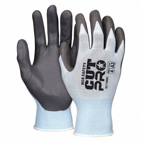 Coated Glove, S, Foam Nitrile, Sandy, Blue, 12 Pack