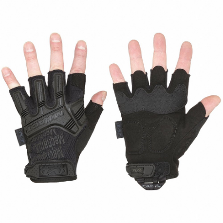 Tactical Glove, TrekDryR, Synthetic Leather, Tricot, Black, M, 1 PR