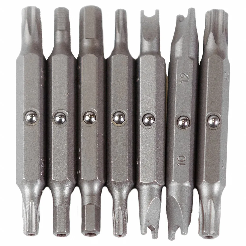 Screwdriver Bit Set, Driver Bit Set, 1/4 Inch Hex Shank Size, S2 Steel