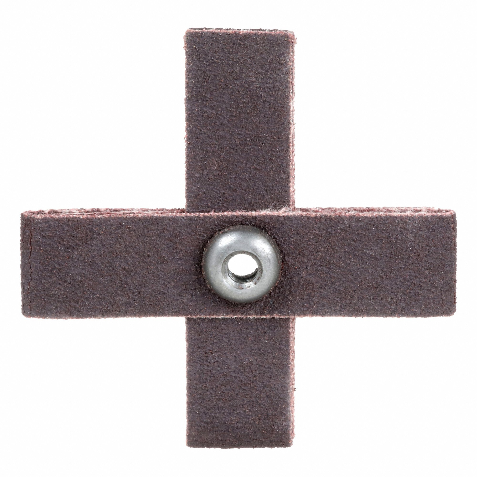 MERIT 08834182132 Cross Pad, 2 Inch W X 2 Inch L, #8-32 Eyelet, Aluminum Oxide, 120 Grit, X Wt Cotton, R228 | CT3ADG 358ET3