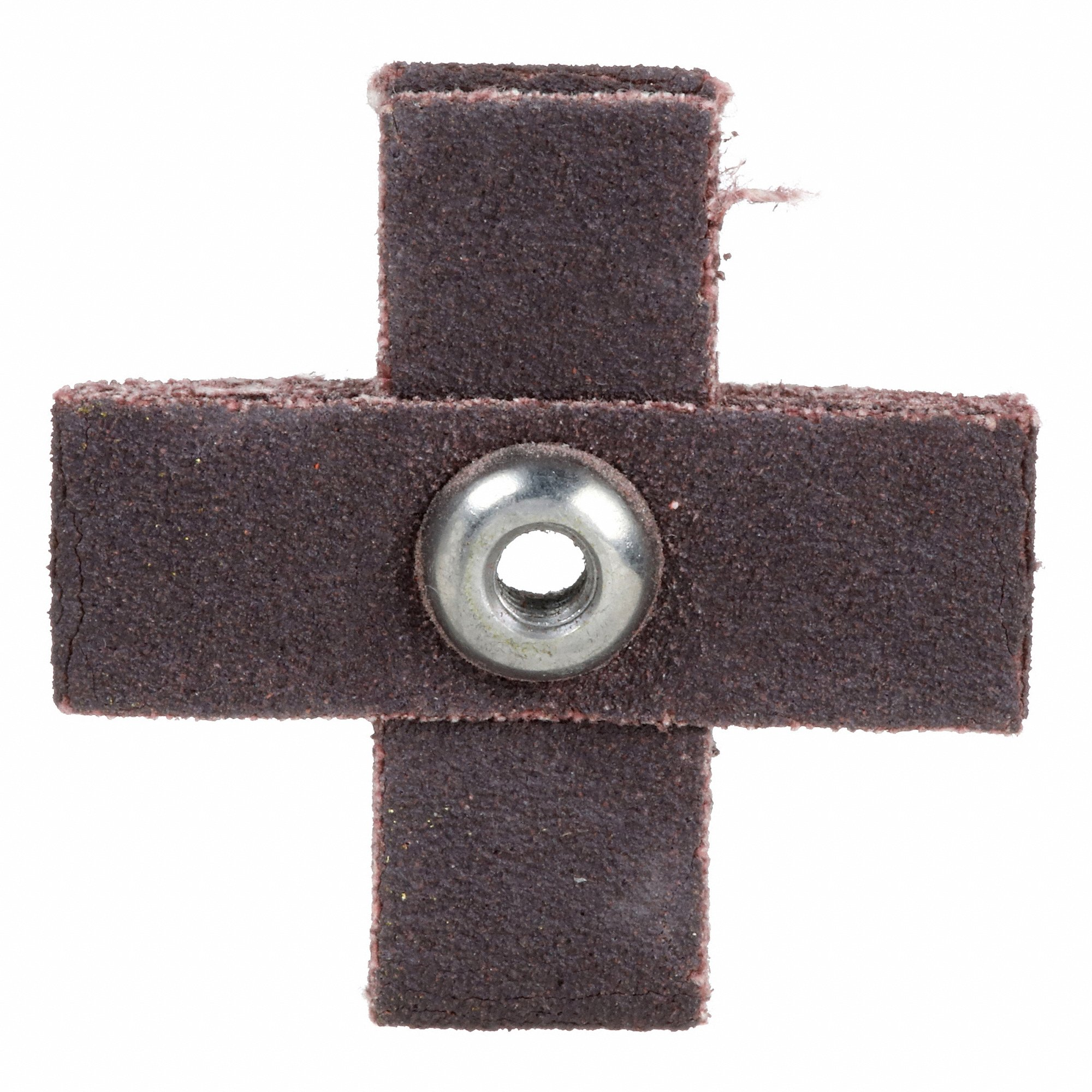 MERIT 08834182148 Cross Pad, 1 1/2 Inch W X 1 1/2 Inch L, #8-32 Eyelet, Aluminum Oxide, 120 Grit | CT3ADB 358EG4