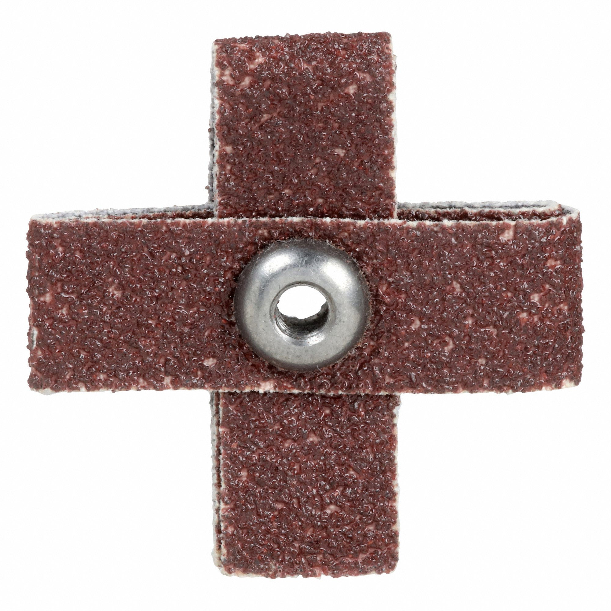 MERIT 08834184258 Cross Pad, 1 1/2 Inch W X 1 1/2 Inch L, #8-32 Eyelet, Aluminum Oxide, P60 Grit | CT3ADC 358EG5