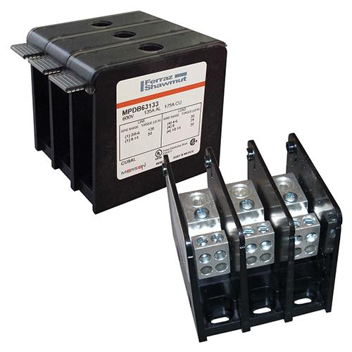Power Distribution Box, Large, 1000V, 545A, 3 Pole, Aluminium
