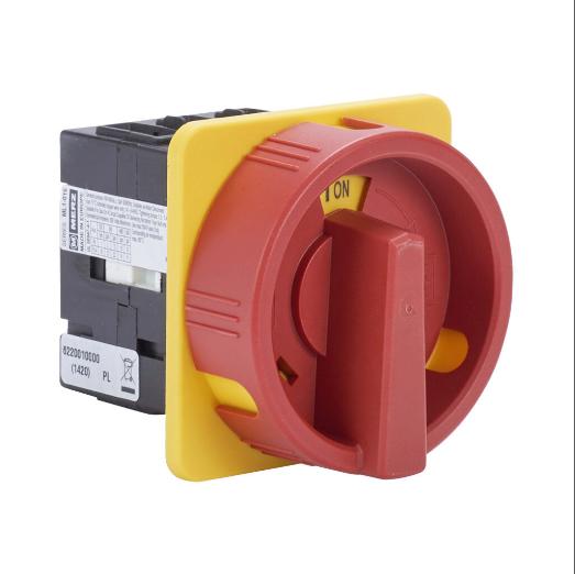 Rotary Disconnect Switch, Load Break Capable, 3-Pole, 600 VAC, 16A, 5Ka Sccr, Door Mount
