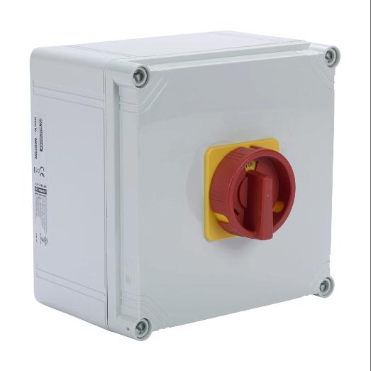 Rotary Enclosed Disconnect Switch, Load Break Capable, 3-Pole, 600 VAC, 40A, 5Ka Sccr