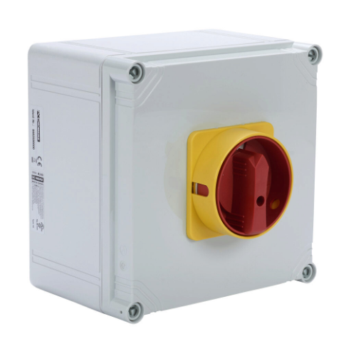 Rotary Enclosed Disconnect Switch, Load Break Capable, 3-Pole, 600 VAC, 63A, 5Ka Sccr